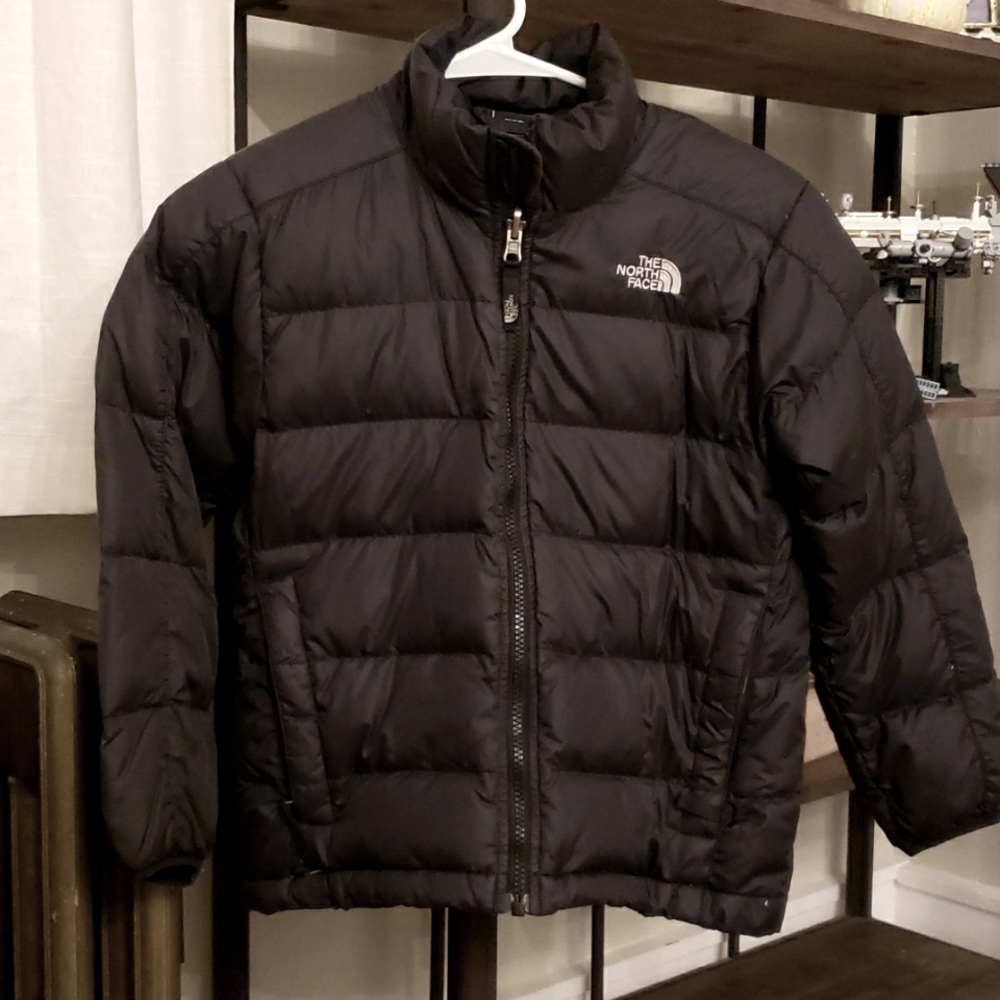 Boys Small 7/8 Black North Face Puffer